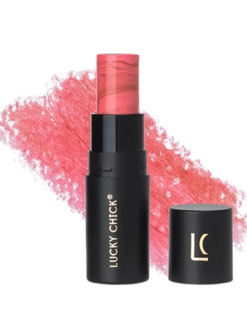 Lucky Chick retractable Blush Stick in Lucky Life ( marbled shades Pinks ) NEW!